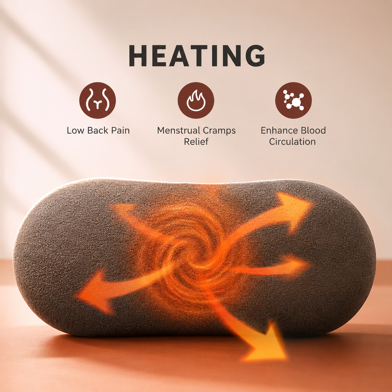 Portable Period Cramp Heating & Massage Belt