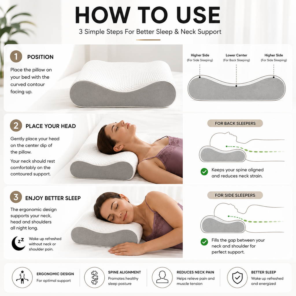 Memory Foam Orthopaedic Pillow