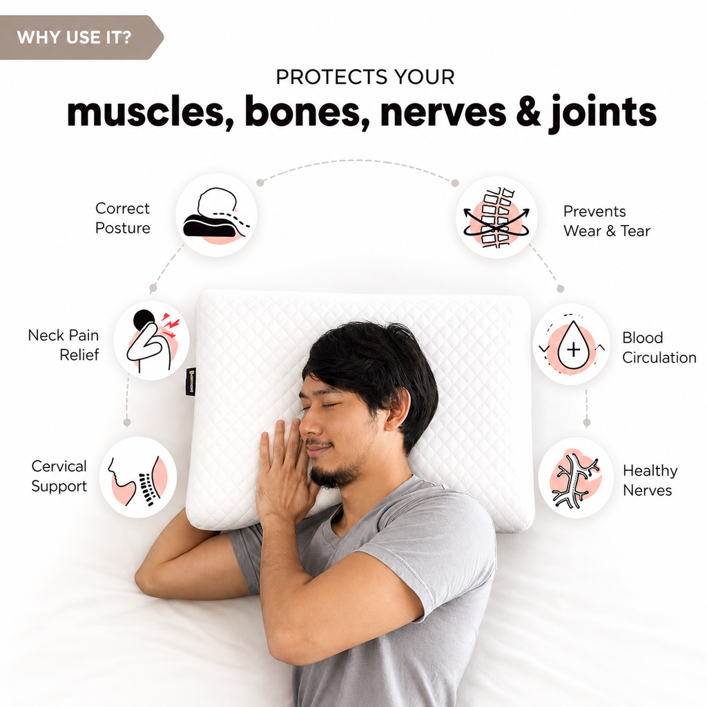 Memory Foam Orthopaedic Pillow
